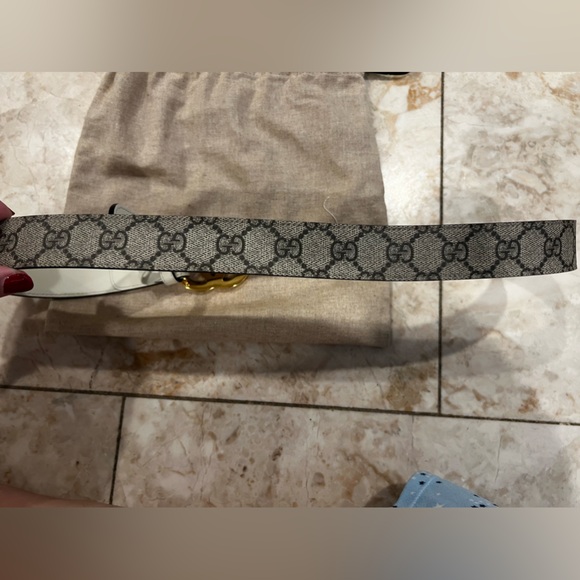 GUCCI DOUBLE G BELT- AMAZING COND SIZE 85 - Picture 2 of 3